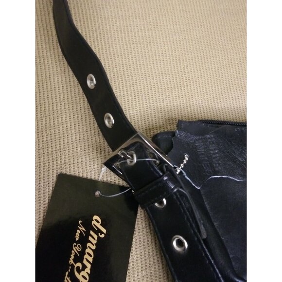 d'margeaux black leather Purse Handbag with adjustable strap  New with tags - Picture 5 of 10